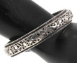 Bracelet jonc en alliage d'argent, décor