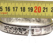 Bracelet jonc en alliage d'argent, décor