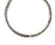Bracelet jonc en alliage d'argent, décor