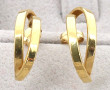 Paire de BO en or jaune, poids 1,4 gr