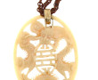 Pendentif médaillon de forme ovale coule