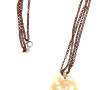 Pendentif médaillon de forme ovale coule