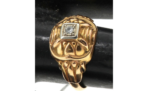 Bague en or jaune 18 carats, poids brut 