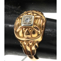 Bague en or jaune 18 carats, poids brut 