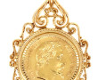 Pendentif en or jaune 18 carats, poinçon