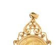 Pendentif en or jaune 18 carats, poinçon