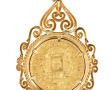 Pendentif en or jaune 18 carats, poinçon