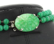 Collier vintage 2 rangs de perles en ver
