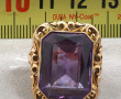 Belle bague ancienne en or jaune 14 cts 