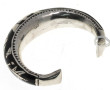 Bracelet jonc ouvert en argent et émail 