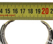Bracelet jonc ouvert en argent et émail 