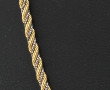 Collier en or jaune et or gris à maille 
