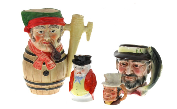 4 pichets anthropomorphes