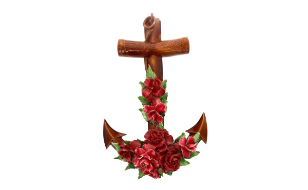 Thème MARINE - Ancre de marine en faïenc