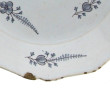 Deux assiettes anciennes en faïence poly