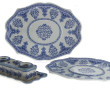 GIEN - Paire de petits plats anciens à b