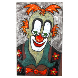 Paul AZEMA (1929-2017) "CLOWN", tableau 