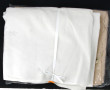 Drap ancien brodé de motifs d'hermines e