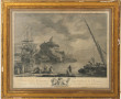 Gravure XVIIIe "Le Tybre - dédié à Monse