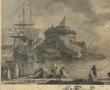 Gravure XVIIIe "Le Tybre - dédié à Monse