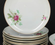 12 assiettes à gâteaux et 2 petits plats