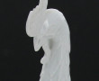 "Faisan", sujet en faïence blanche, H 44
