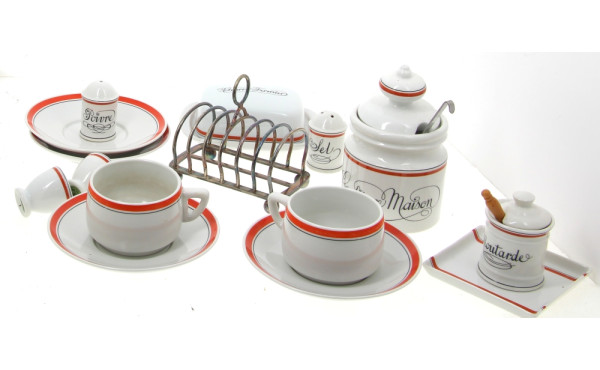 PILLIVUYT - Service petit déjeuner en po