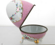 Grand coffret en porcelaine de forme ovo