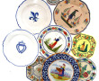 Lot de faïences de QUIMPER - 8 assiettes