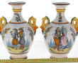 HENRIOT QUIMPER - Paire de vases en faïe