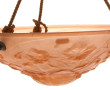 Vasque en verre pressé moulé rose à déco