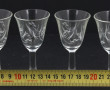 12 coupes à champagne en verre rehaussé 