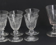 6 verres à porto anciens en cristal, 2 m