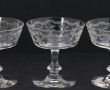 5 coupes à champagne anciennes en crista