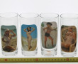 Thème PIN'UP - 6 verres à décor de pin'u