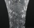 Vase en cristal taillé à décor floral, H