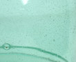 Important pichet en verre bullé bleu et 