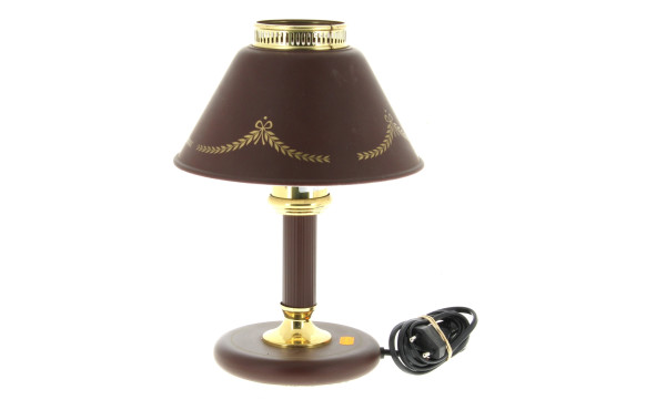 Petite lampe de bureau en métal laqué br