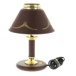 Petite lampe de bureau en métal laqué br