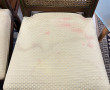 4 chaises assises tissu dossiers cannés + 2 fauteuils