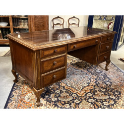 Bureau en placage et filet marquété (qqs