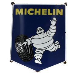 MICHELIN - Plaque émaillée pentagonale, 