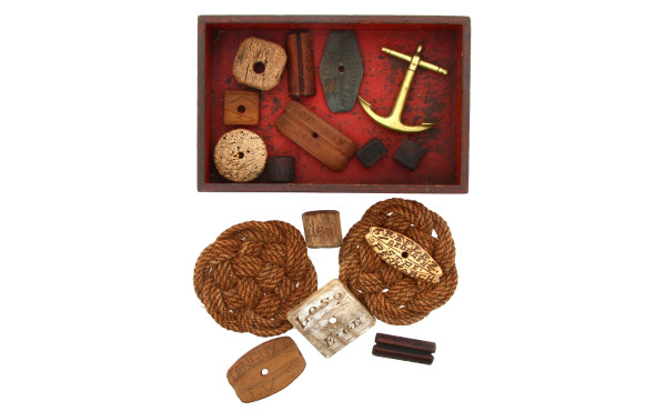 Thème MARINE - Lot de divers objets dont