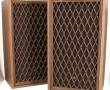 Enceintes vintage en bois de marque PION