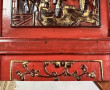 Deux panneaux de meuble chinois laqué ro