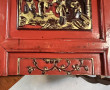 Deux panneaux de meuble chinois laqué ro