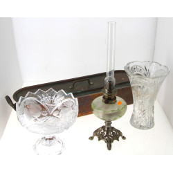 Lampe à pétrole ancienne avec son verre 