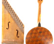 Banjo revers en marqueterie géométrique 