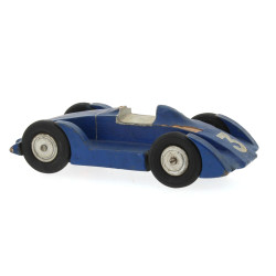 Jouet ancien en bois peint figurant une 