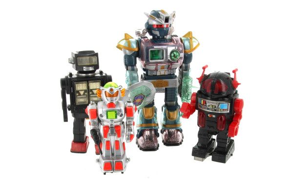 Lot de 4 robots des années 90, vendus en